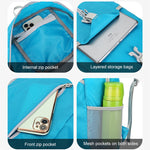 Zaino pieghevole portatile da trekking grande capacità