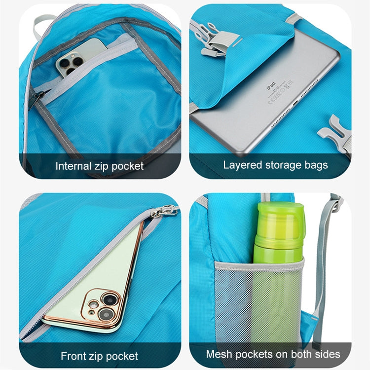 Zaino pieghevole portatile da trekking grande capacità