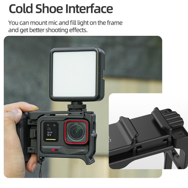Sunnylife Telaio Protettivo 2-in-1 con Impugnatura per Insta360 A
