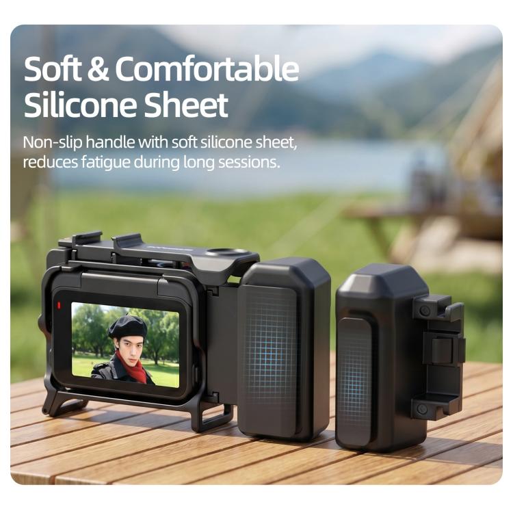Sunnylife Telaio Protettivo 2-in-1 con Impugnatura per Insta360 A