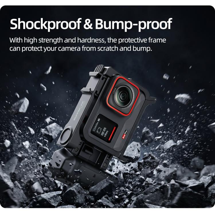 Sunnylife Telaio Protettivo 2-in-1 con Impugnatura per Insta360 A