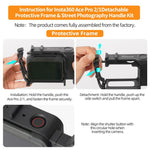 Sunnylife Telaio Protettivo 2-in-1 con Impugnatura per Insta360 A