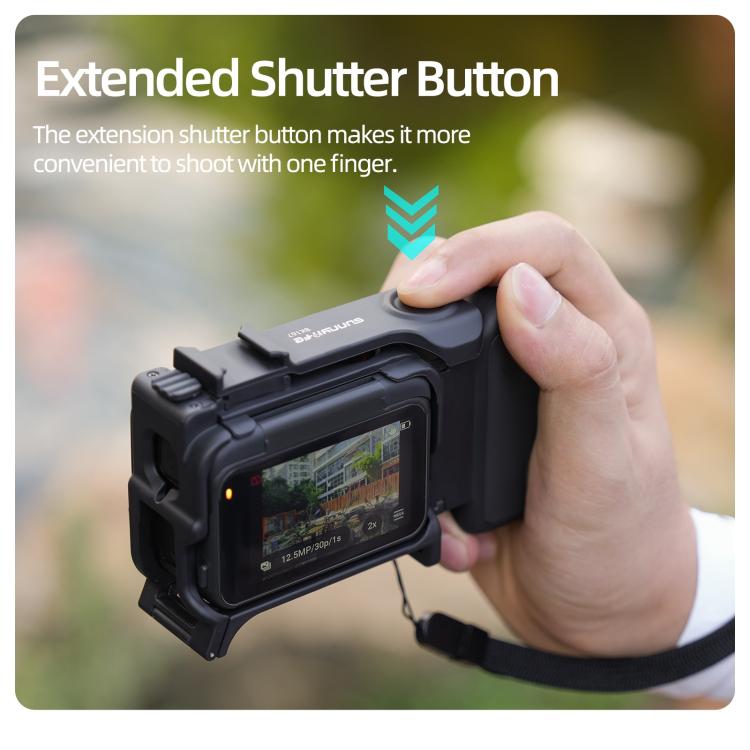 Sunnylife Telaio Protettivo 2-in-1 con Impugnatura per Insta360 A