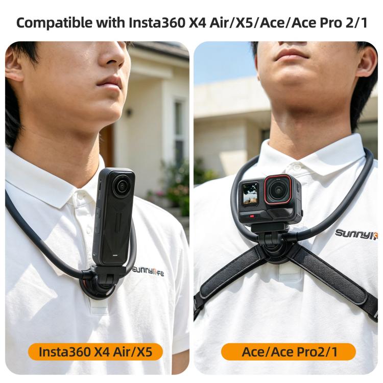 Sunnylife Neck Mount magnetico per Insta360