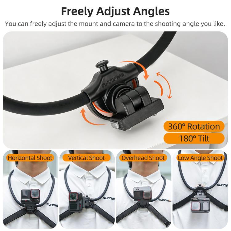 Sunnylife Neck Mount magnetico per Insta360