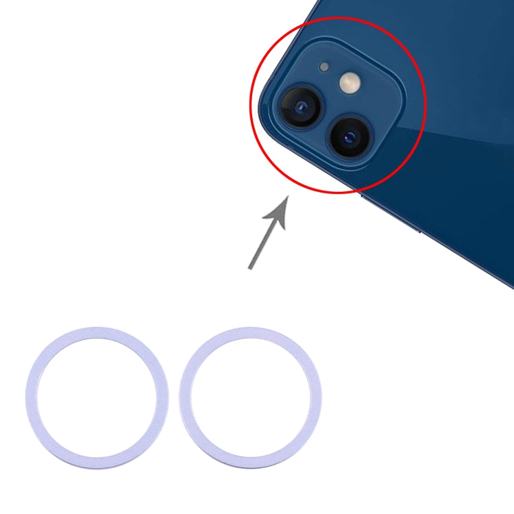 Anello protezione metallo con vetro per iPhone 12