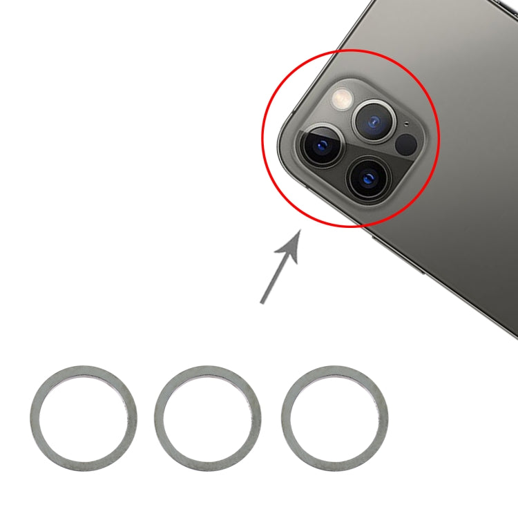 Anello fotocamera iPhone 12 Pro in metallo e vetro