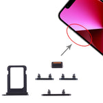 Vassoio SIM e tasti laterali per iPhone 13 Starlight - immagine 4