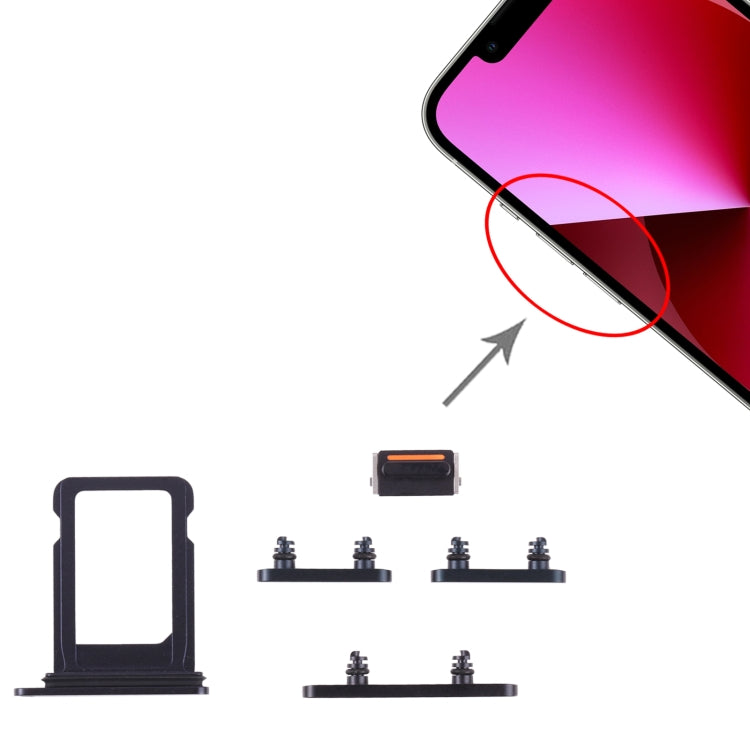 Vassoio SIM e tasti laterali per iPhone 13 Starlight - immagine 4