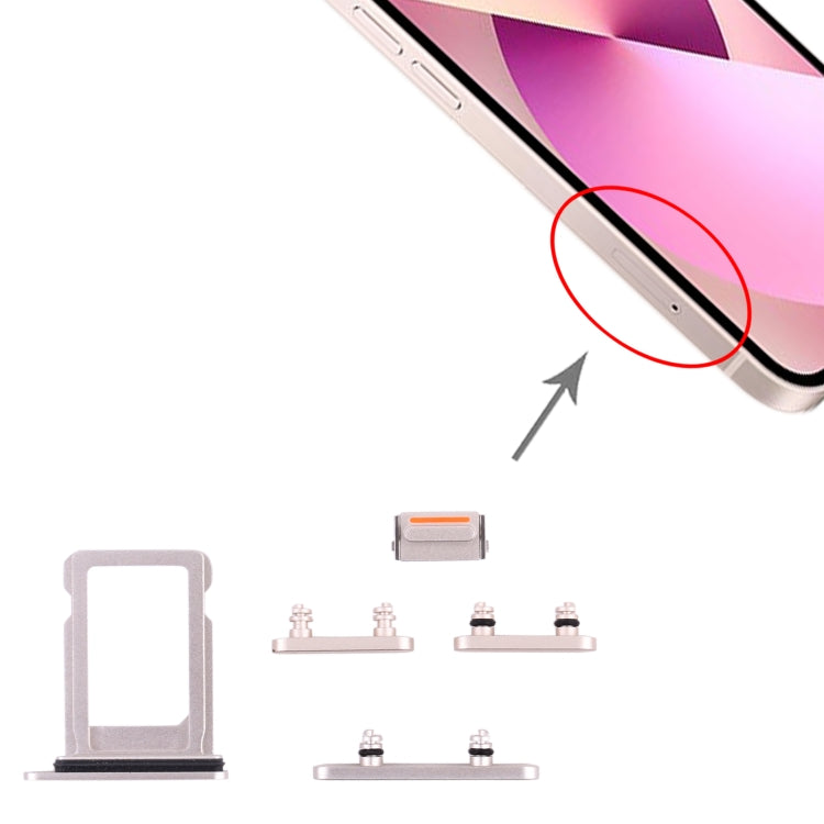 Vassoio SIM e tasti laterali per iPhone 13 Mini Midnight - immagine 4