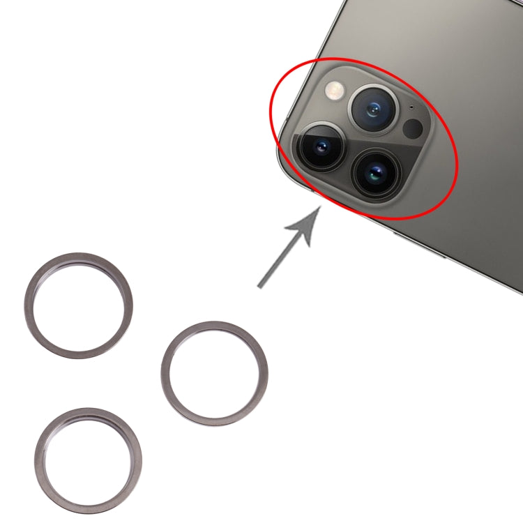 Anello protezione fotocamera iPhone 13 Pro in metallo e vetro - immagine 4