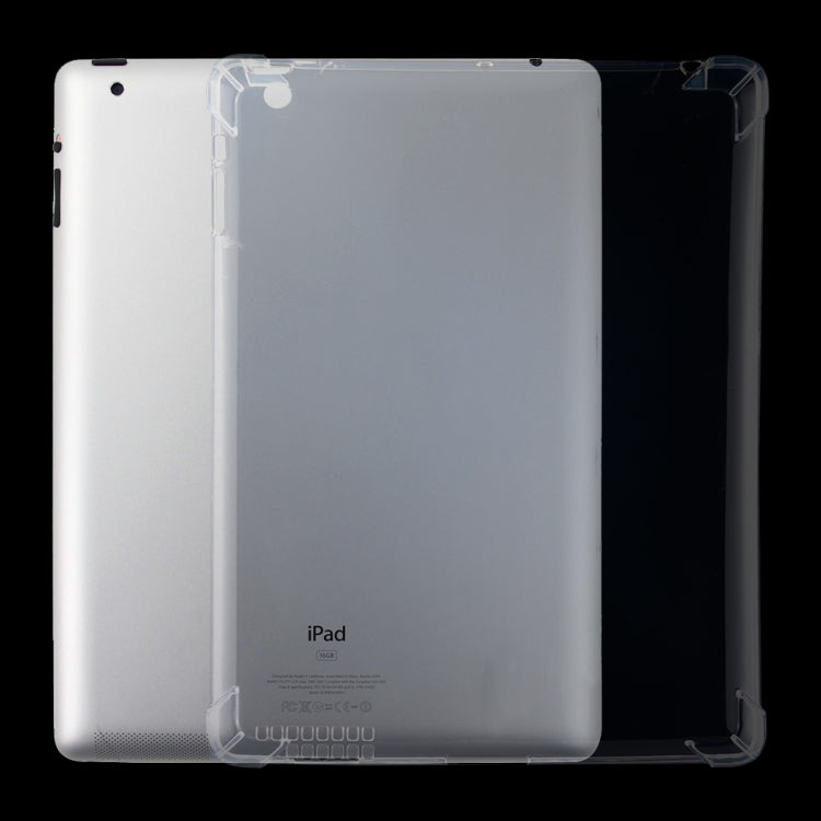 Custodia trasparente per iPad 4, 3 e 2 con protezione angoli