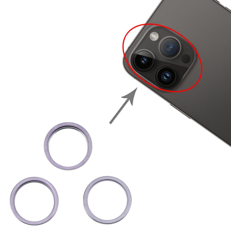 Anello di protezione fotocamera in metallo per iPhone 14 Pro Max - immagine 4