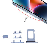 Vassoio SIM doppio e tasti laterali per iPhone 14 Plus - immagine 4