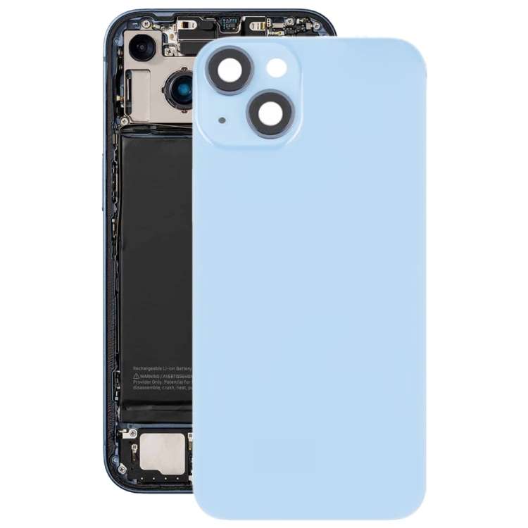 Cover posteriore in vetro per iPhone 14 Plus con supporto flash e ricarica wireless – Blu IP4P9020LL B8066
