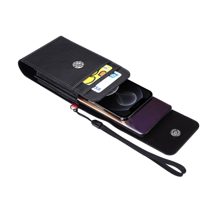 Custodia portafoglio in pelle PU per smartphone 6,7"