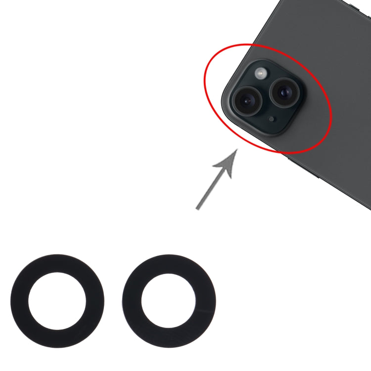 Obiettivo fotocamera posteriore originale per iPhone 15 - immagine 4