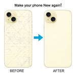 Per iPhone 15 Cover posteriore batteria con copriobiettivo fotocamera + magnete MagSafe, For iPhone 15 (with MagSafe)