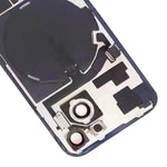 Per iPhone 15 Cover posteriore in vetro con batteria e supporto flash + modulo di ricarica wireless, For iPhone 15