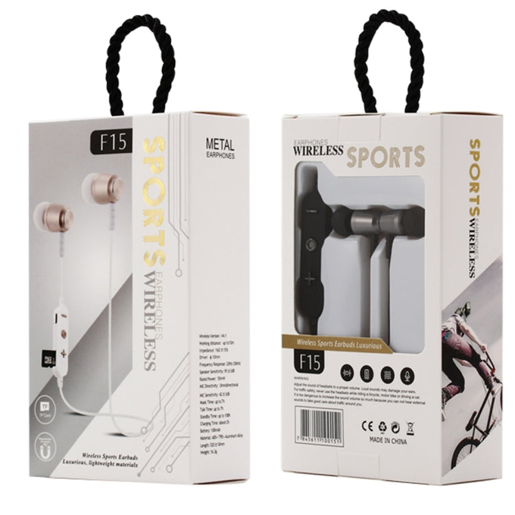 Auricolare Bluetooth F15 a collo con controllo volume
