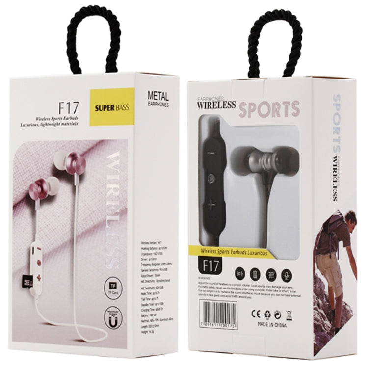 Auricolare Bluetooth F17 a collo con controllo volume