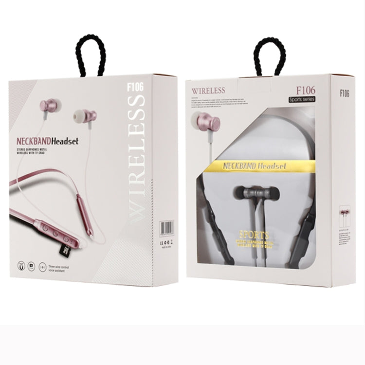Auricolare Bluetooth F106 a collo appeso con Bluetooth 4.2