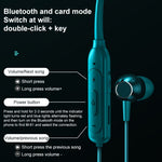 Auricolari Bluetooth M61 da collo in metallo