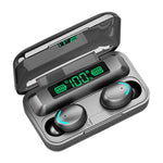 Auricolare Bluetooth F9-5C con luce LED e display digitale