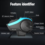 Auricolare Bluetooth 5.0 per casco moto con interfono 2000m