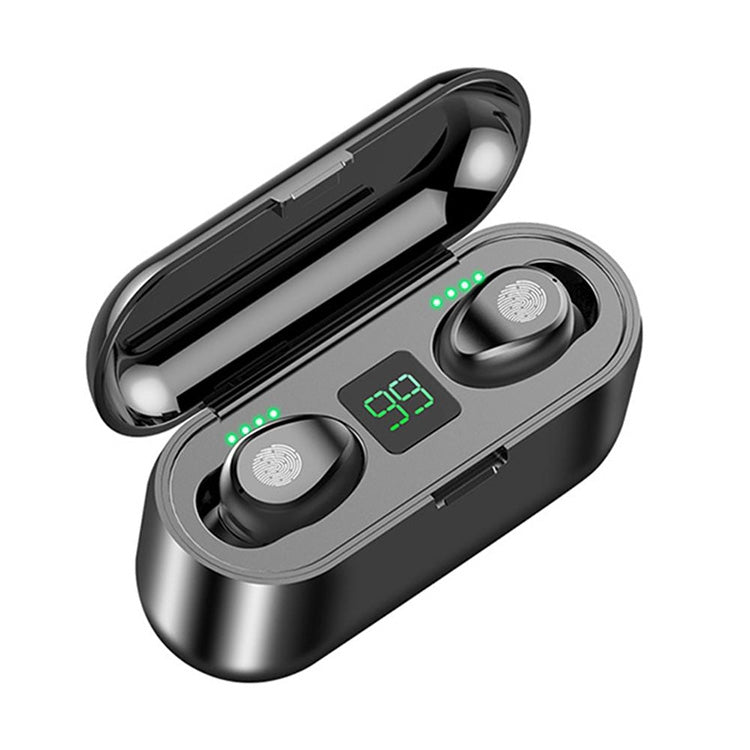 Auricolari Bluetooth F9 TWS V5.0 con custodia di ricarica
