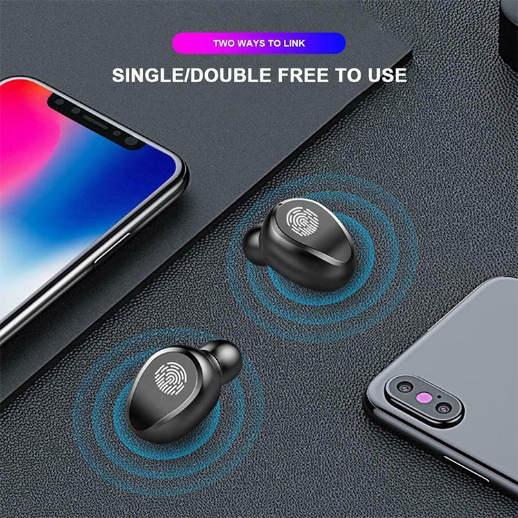 Auricolari Bluetooth F9 TWS V5.0 con custodia di ricarica
