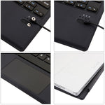 Tastiera Bluetooth con custodia in pelle per Surface Pro