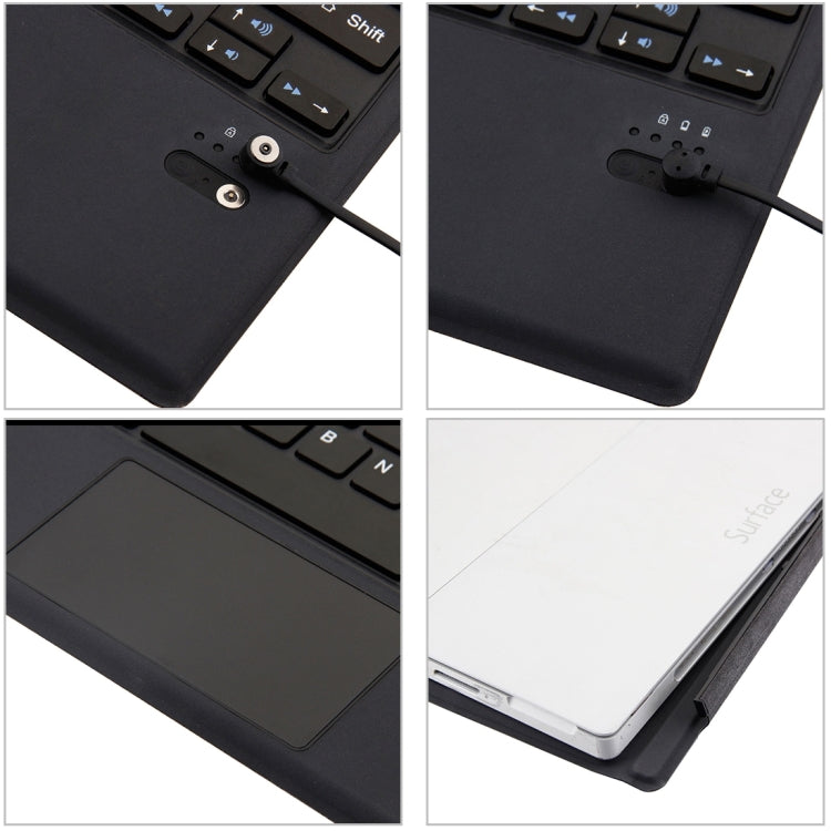 Tastiera Bluetooth con custodia in pelle per Surface Pro