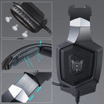 Cuffie gaming ONIKUMA K8 over-ear con microfono e luci LED - immagine 3