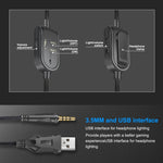 Cuffie gaming ONIKUMA K8 over-ear con microfono e luci LED - immagine 5