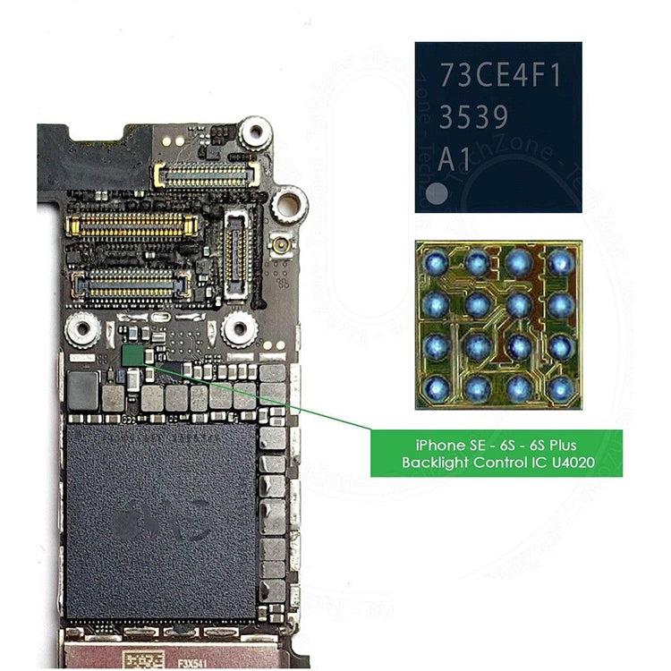 IC controllo retroilluminazione U4020 per iPhone 6s e 6s Plus