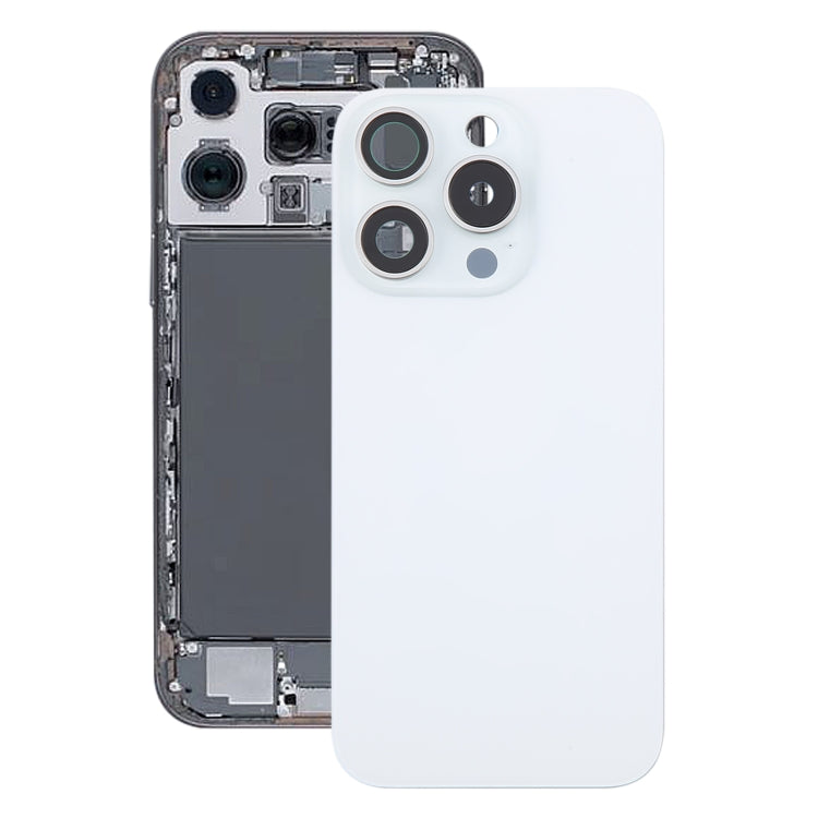 Per iPhone 16 Pro Max Cover posteriore batteria originale in vetro con copriobiettivo fotocamera, For iPhone 16 Pro Max
