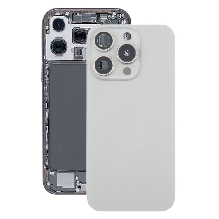 Per iPhone 16 Pro Max Cover posteriore in vetro originale con batteria e copriobiettivo della fotocamera + magnete MagSafe, For iPhone 16 Pro Max(with MagSafe)