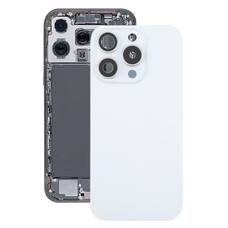 Per iPhone 16 Pro Max Cover posteriore in vetro originale con batteria e copriobiettivo della fotocamera + magnete MagSafe, For iPhone 16 Pro Max(with MagSafe)