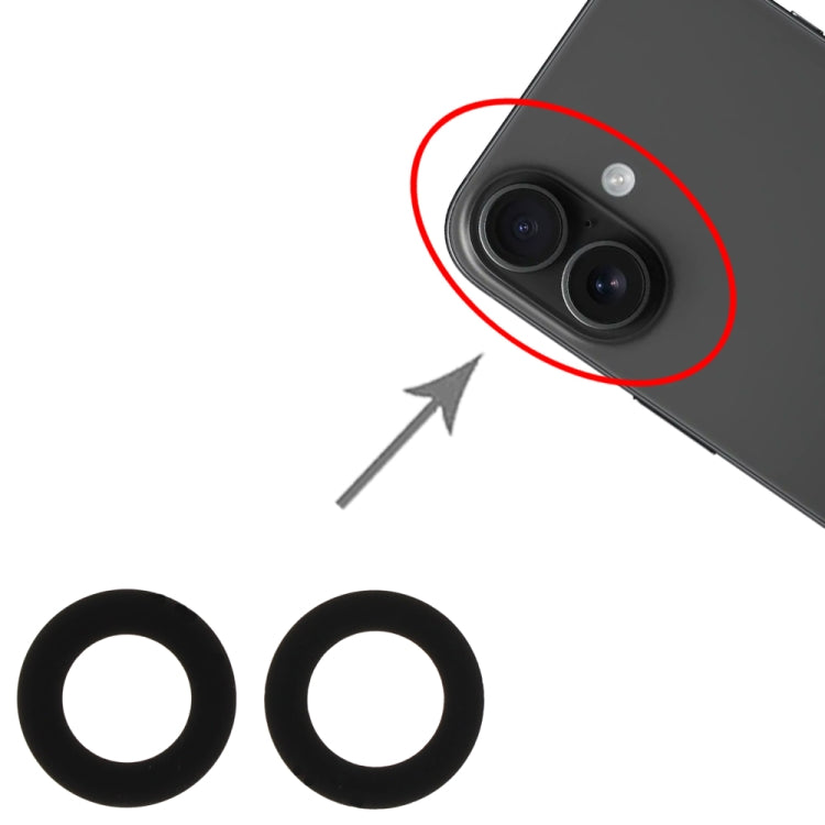 Obiettivo fotocamera posteriore per iPhone 16 e 16 Plus
