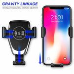 Supporto auto con ricarica wireless Qi e presa d'aria