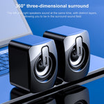Mini altoparlante Bluetooth e USB stereo 360° - immagine 4