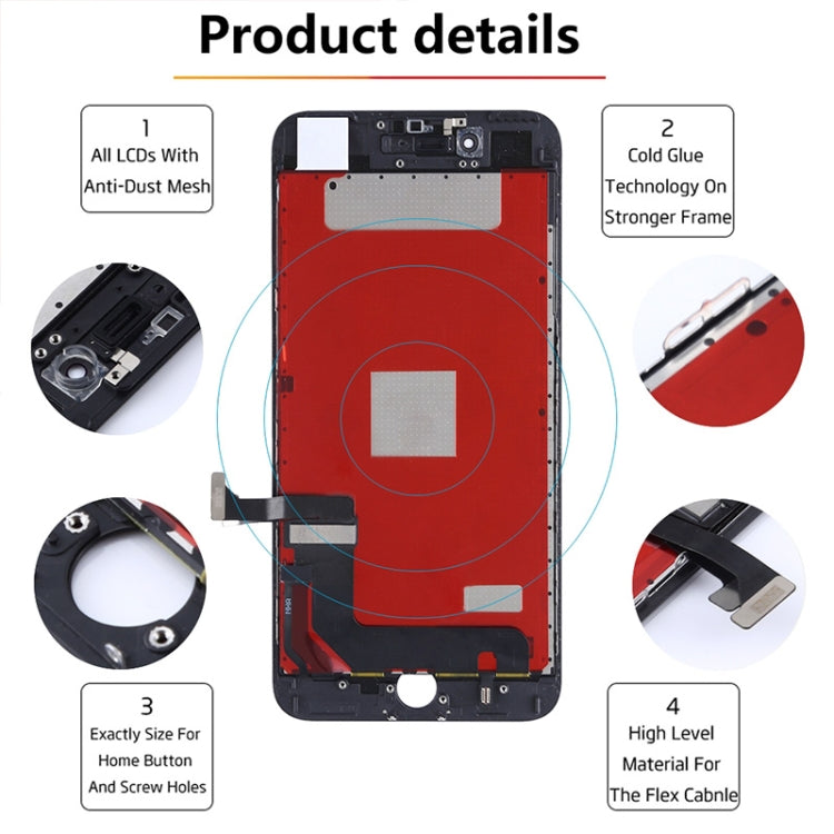 Display LCD Retina HD con digitalizzatore per iPhone 7 Plus - immagine 9
