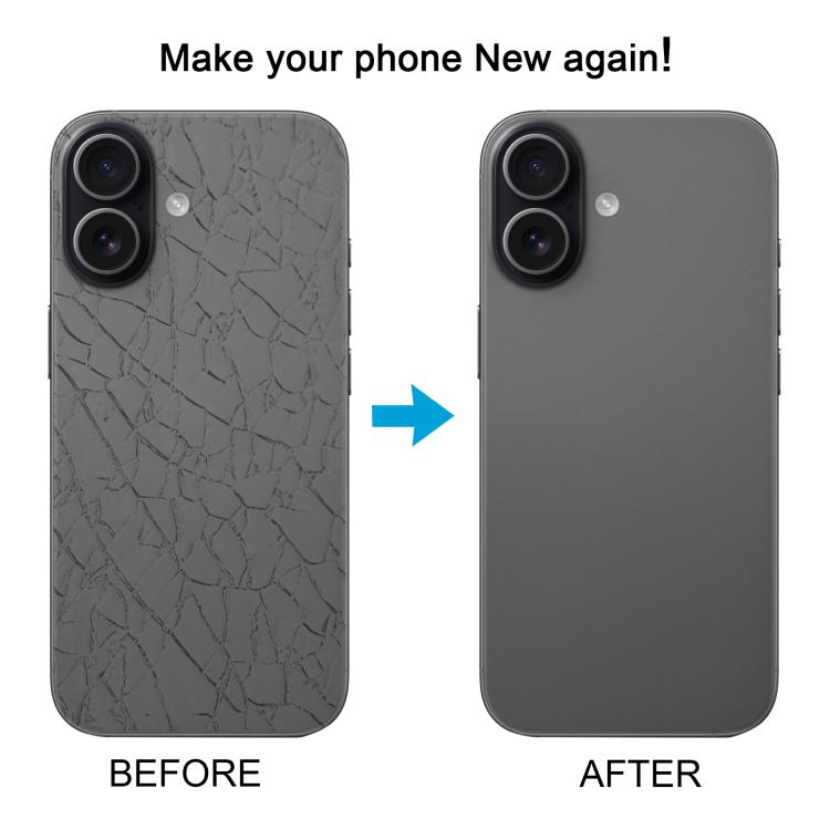 Cover posteriore in vetro originale per iPhone 17 con copertura per obiettivo della fotocamera e batteria integrata., For iPhone 17(with Camera Lens)