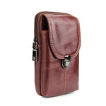 Custodia verticale in vera pelle Crazy Horse per smartphone fino a 6,3 pollici - immagine 2