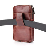 Custodia verticale in vera pelle Crazy Horse per smartphone fino a 6,3 pollici - immagine 6