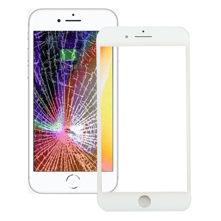 Lente vetro anteriore con cornice e adesivo per iPhone 8