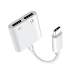 Adattatore 2 in 1 USB-C maschio a USB-C e audio femmina 18W