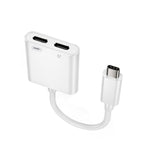 Adattatore 2 in 1 USB-C maschio a USB-C e audio femmina 18W