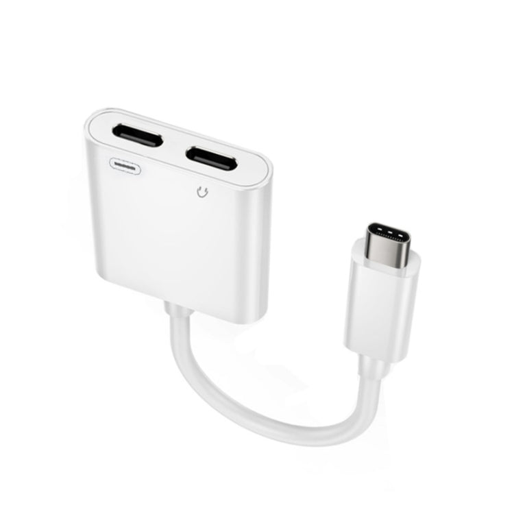 Adattatore 2 in 1 USB-C maschio a USB-C e audio femmina 18W